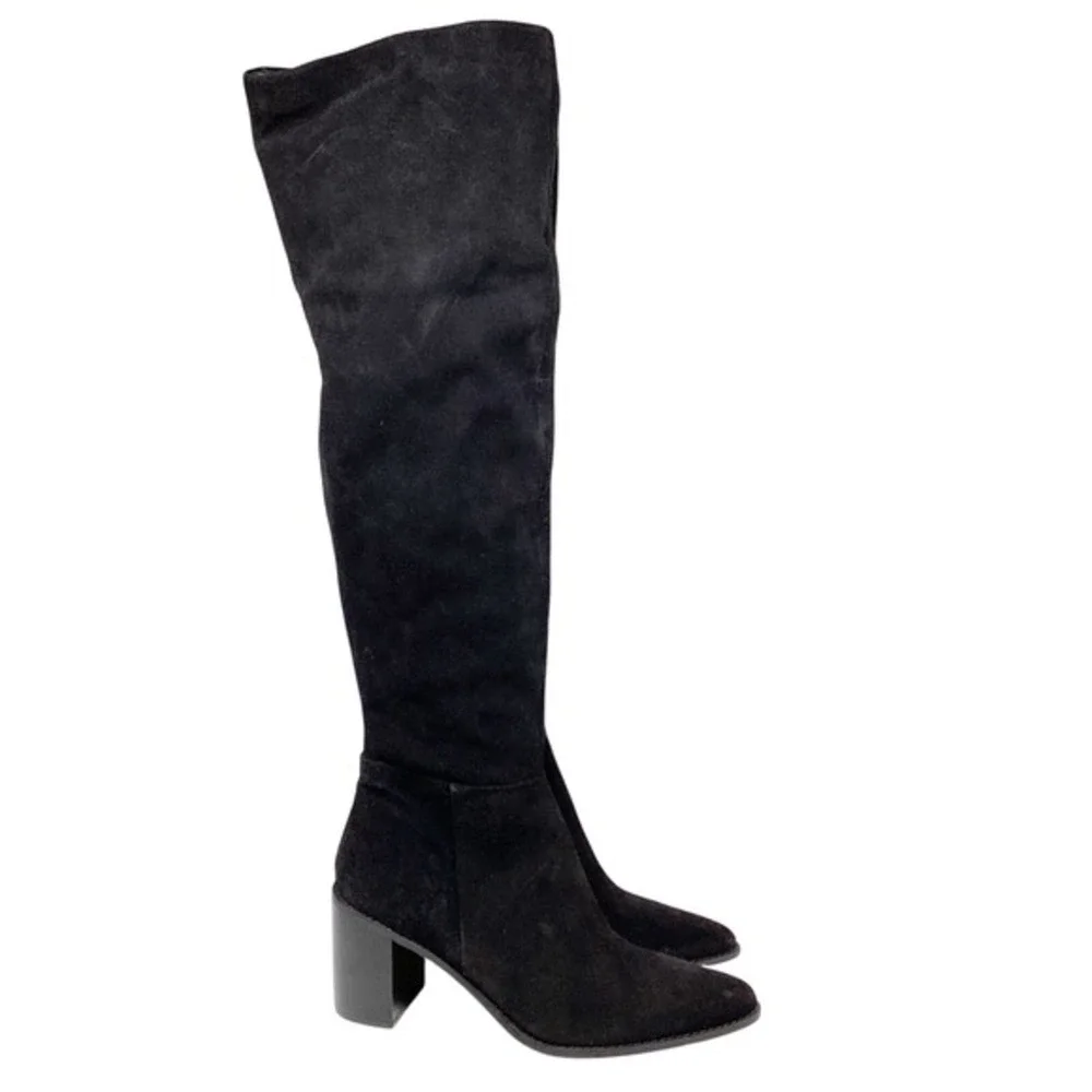 Seychelles Women's Black Soft Suede Over The Knee Boots Size 10‎